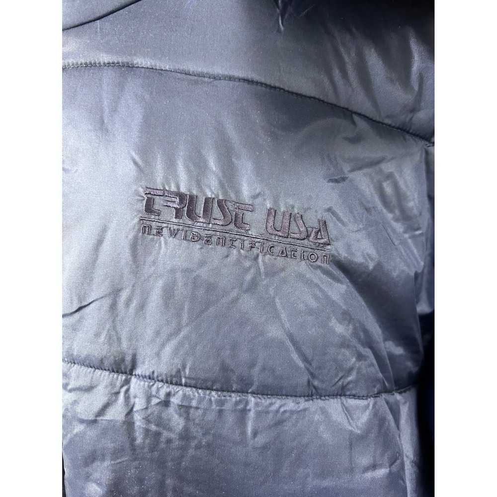 VTG CRUSE USA Blue Puffer Hooded Jacket Size 2XL Water Resistant Heavy Duty NEW - Picture 3 of 10